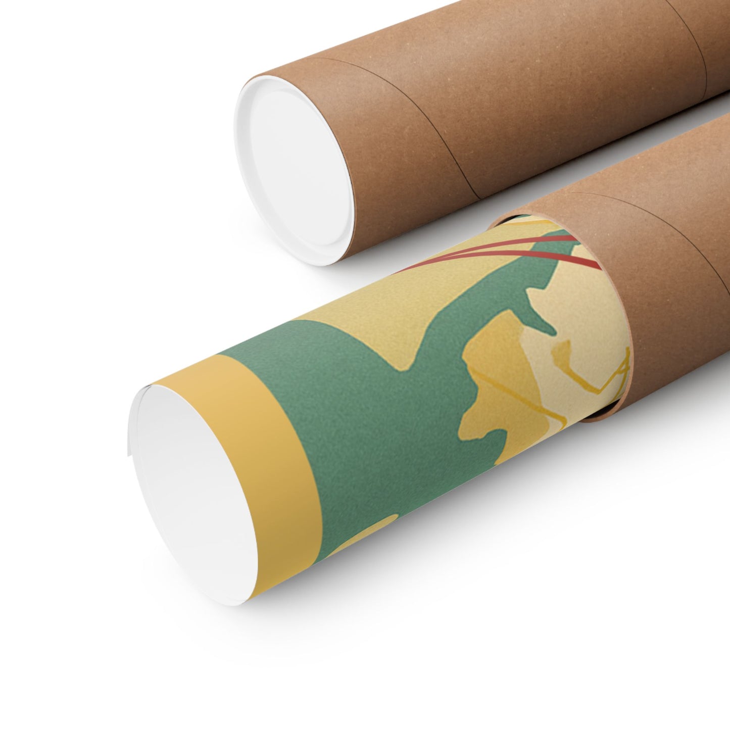 Brooklyn Air Vintage Route Map Poster